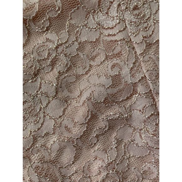 Laundry by Shelli Segal Off Shoulder Sheath Lace Blush Gown 8 - Picture 3 of 14
